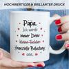 GRAVURZEILE Tasse bedruckt mit dem Spruch - Finanzielle Belastung - Lustige Geschenke, aus Keramik - Spülmaschinenfest, - Papa Tochter - Weiß Bild 4