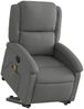 vidaXL Massagesessel mit Aufstehhilfe Dunkelgrau Stoff 3204177 Bild 3