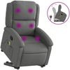 vidaXL Massagesessel mit Aufstehhilfe Dunkelgrau Stoff 3204177 Bild 2