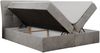 Boxspringbett Polsterbett mit Multipocket-Matratze und Topper - DIEGOS - 160x200cm - Hellgrau Velours - H4 Bild 4