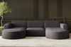 Kaiser Möbel Ecksofa Sofa U form, Couch U form MODENA U STUDIO stoff Neve, Poso, Quelle Bild 5