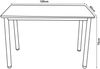 Esstisch Tammela für 4 Personen 120x60 cm Marmor-Optik, weiß [en. casa] Bild 3