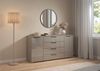rauch Kombikommode Sideboard Schubkommode Kommode MONTCLAR Front Dekor/Hochglanz/Glas (Breite 160 / Höhe 81 cm, 2 Einlegeböden, inkl. Soft-Close-Funktion), 2-türig, 4 geräumige Schubladen, viele Griffvarianten MADE IN GERMANY Bild 2