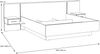 Bettanlage >Bellevue< in Schwarz Eiche/ Schlammeiche - 284,6x96,5x208,7 (BxHxT) Bild 3