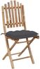 vidaXL 5-tlg. Garten-Essgruppe mit Kissen Klappbar Bambus 3063975 Bild 5
