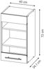 Küchenglasschrank Fame-Line Dunkelblau Hochglanz 40 cm Vicco Bild 3