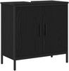 vidaXL Waschbeckenschrank mit Tür Schwarz Eichen-Optik 60 x 30 x 60 cm 863118 Bild 2