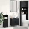 vidaXL Waschbeckenschrank mit Tür Schwarz Eichen-Optik 60 x 30 x 60 cm 863118 Bild 1