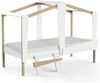 Calicosy Hausbett 90x200 cm mit Schublade Weiß und Eichedekor - CABANE - Weiß Bild 4