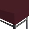 vidaXL Pavillondach 310 g / m² 3x3 m Weinrot 46620 Bild 3