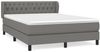 vidaXL Boxspringbett mit Matratze Dunkelgrau 140x190 cm Stoff, Härtegrad: H2 [3126478] Bild 2