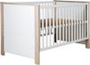 roba Kinderzimmerset 'Olaf' 2-teilig - Bett 70 x 140 - Wickelkommode breit - Weiß / Luna Elm Bild 3