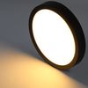 ZMH LED Deckenleuchte Rund Flach - Schwarz 3000K Warmeweiß 15W Flurlampe IP44 Badezimmerlampe Ø18cm für Wohnzimmer Schlafzimmer Küche Bild 2