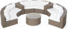 Lounge Set SEVERO Braun Bild 4
