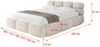 ALTDECOR Polsterbett NOMA-v1 (Polsterbett mit Bettkasten und Lattenrost, Boxbett ohne Matratze), Doppelbett mit Stauraum, Bett mit Kopfteil Bild 3