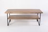 Couchtisch AXEL - Akazie Braun 45x60x110cm | Sofatisch Wohnzimmertisch Bild 2