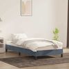 Einzelbettgestell Design für Erwachsene ohne Matratze Dunkelgrau 90x220 cm Samt d4738e Bild 3
