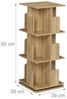 Relaxdays Bücherregal eckig Holzoptik Bild 5