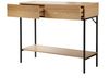 Casâme Konsole mit 2 Schubladen und 1 Regalboden in Eichenoptik - L100cm - Helles Holz Bild 4
