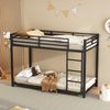Bett 90x200 cm aus Metall – platzsparendes Etagenbett mit hohen Sicherheitsleisten Bild 4