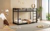 Bett 90x200 cm aus Metall – platzsparendes Etagenbett mit hohen Sicherheitsleisten Bild 5
