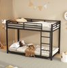 Bett 90x200 cm aus Metall – platzsparendes Etagenbett mit hohen Sicherheitsleisten Bild 4