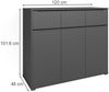 Kommode Ruben Anthrazit 48 x 101.6 cm Vicco Bild 3