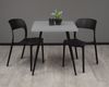 Bistrotisch Ekaterina 70x70x75 schwarz matt/kreidegrau matt lack 14518 Bild 2