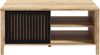 Forte JYTANA Couchtisch 100 110, skandinavischer Sofatisch mit Aufbewahrung, Holzwerkstoff, Mauvella Eiche Holzdekor, 105,5 cm breit x 49,9 cm hoch x 65,2 cm tief Bild 2