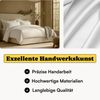 Seralino Bettwäsche Mako Satin Bettwäsche (100% Bio Baumwolle) mit Kissenbezug, 2 teilig, Fairtrade/ GOTS zertifiziert, uni Bettwäsche Set mit Reißverschluss Bild 2