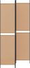 vidaXL 3-teiliger Raumteiler Beige 150 x 220 cm Stoff 42039223 Bild 3
