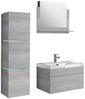 HOME DELUXE Badmöbel-Set 'WANGEROOGE - L' mit LED-Beleuchtung, Grau Bild 5