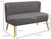 HOMCOM 2-Sitzer Zweisitzer, Loveseat mit Leinenoptik, Doppelsofa mit Holzbeine, 1 Teile Bild 2