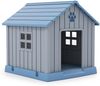Kunststoff-Hundehütte für kleine und mittelgroße Hunde wasserfest und isoliert Indoor- und Outdoor-Hundehütte Blau Bild 1