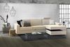 Dmora Sofa mit Halbinsel Assobasso, Ecksofa, Sofa mit Stauraum-Halbinsel rechts, schmale Armlehnen, 100 % Made in Italy, 260 x 95 x 90 cm, Beige Bild 4