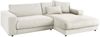 KAWOLA Sofa MADELINE Ecksofa Cord cremeweiß Longchair rechts 85 x 190 x 270 cm Bild 5