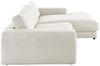 KAWOLA Sofa MADELINE Ecksofa Cord cremeweiß Longchair rechts 85 x 190 x 270 cm Bild 3