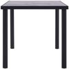 vidaXL Esstisch Schwarz und Betongrau 160 x 80 x 75 cm MDF 281859 Bild 3