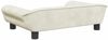 vidaXL Hundebett Creme 70x48x22 cm Samt Bild 5