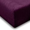 Jersey Spannbettlaken 180-200x200cm 100% Baumwolle Aubergine Bild 2