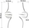 ZMH LED Wandleuchte Innen Schwarz/Weiß Modern Wandlampe 7W Warmweiß Treppenhaus Flur, Augenschutz, Einfache Installtion, LED fest integriert, 3000K, Aluminium Wandbeleuchtung Wohnzimmer Bild 2