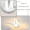 ZMH LED Wandleuchte Innen Schwarz/Weiß Modern Wandlampe 7W Warmweiß Treppenhaus Flur, Augenschutz, Einfache Installtion, LED fest integriert, 3000K, Aluminium Wandbeleuchtung Wohnzimmer Bild 4