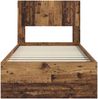 vidaXL Bettgestell mit Stauraum und Kopfteil Altholz 75x190 cm 3414273 Bild 5
