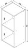 VCM CD / DVD Media Regal Platto 916749 Weiß H. 72 x B. 34 x T. 30 cm Bild 3