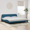 vidaXL Bettgestell "Dover" Blau 200x200 cm Samt 373256 Bild 3