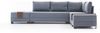 Eckschlafsofa, 'Fly', 70 x 210 x 280, Blau Bild 5