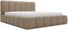 GRAINGOLD Cloud Bett 120x200, Polsterbett ohne Bettkasten, Bouclé-Stoff, mit Lattenrost, Braun Bild 2