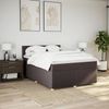 vidaXL Boxspringbett mit Matratze Dunkelbraun 140x190 cm Stoff 3288971 Bild 4
