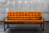 KAWOLA Sofa ARLY Polsterbank Bezug Velvet cognac 80 x 77 x 173 cm Bild 2