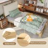 Novelux Polsterbett 90x200 cm Einzelbett mit Lattenrost und gepolsterter Rückenlehne – Kiefernholz/Sperrholz Natur, Kinderbett ohne Matratze Bild 3